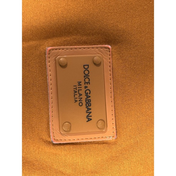 Dolce & Gabbana, Mens Crew Neck Logo T-Shirt, Orange, Size 44/Medium - Picture 5 of 7